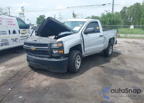 2015 Chevrolet Silverado 1500 Wt из США, поврежденный, VIN 1GCNCPEH0FZ334103